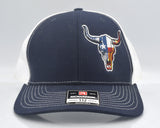 Texas Flag Bull Skull Trucker Cap