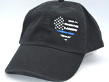 Heart Thin Line US Flag Hat