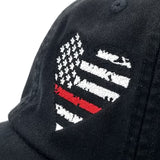 Heart Thin Line US Flag Hat