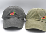 Watermelon Slice Embroidered Baseball Hat – Unisex Adjustable Dad Cap